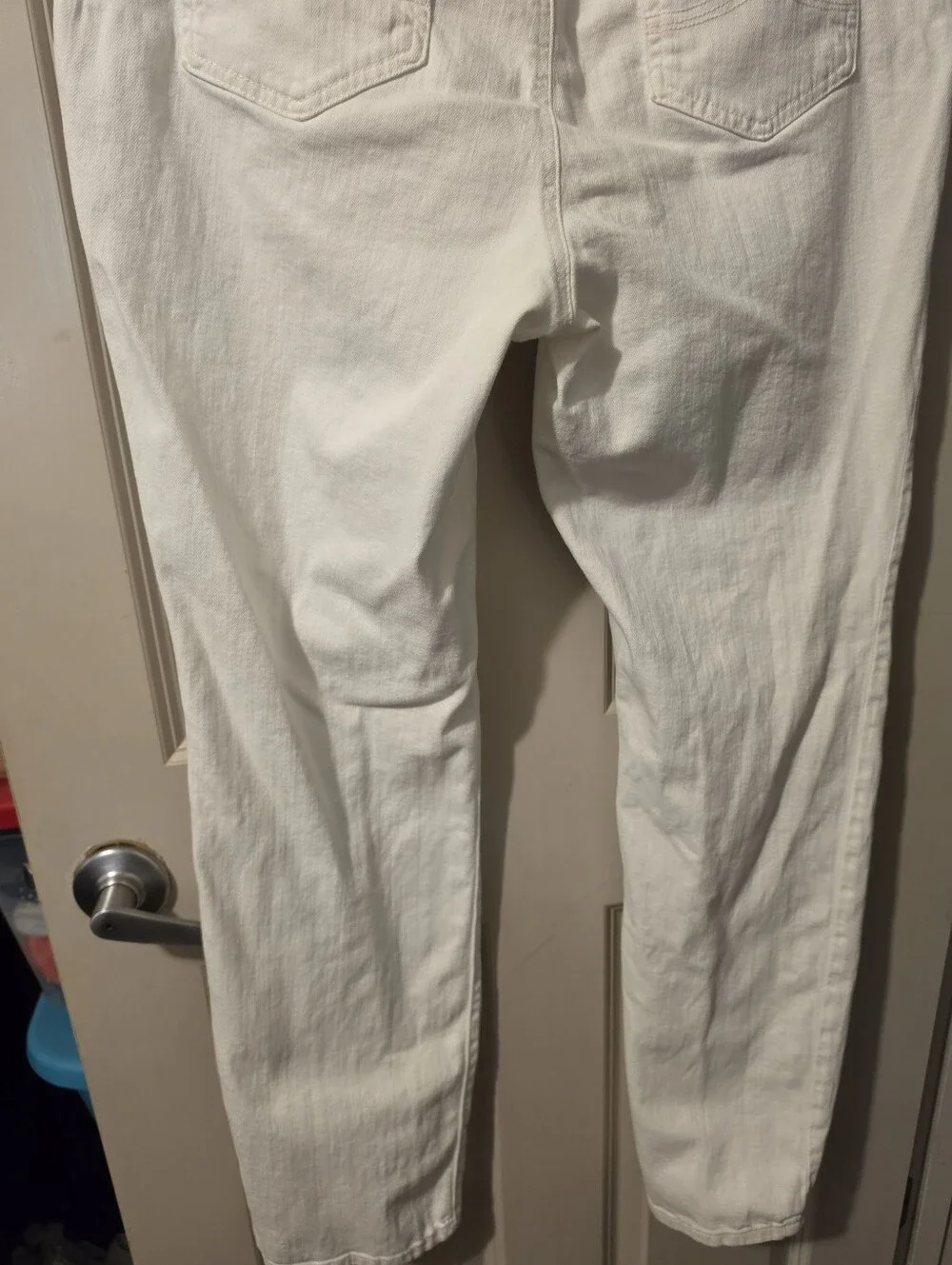 Michael Kors White Straight-Leg Jeans 16W